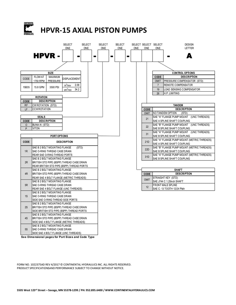 HPVR-15B40-RF-O-1R-A